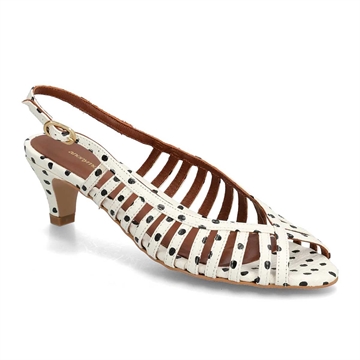 Anonymous Carminho 40 Stiletto Spotted Snake Calf White Sand